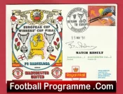 Manchester United Bryan Robson Autographed Signed FDC ECWC Final 1991