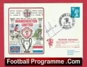 Manchester United Lou Macari Autographed Signed FDC v EC Ajax 1977