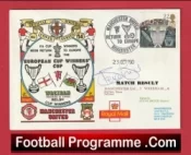 Manchester United Steve Bruce Autographed Signed FDC v Wrexham 1990