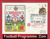 Manchester United Lou Macari Autographed Signed FDC v Porto 1977
