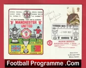 Manchester United Lou Macari Autographed Signed FDC v Porto 1977