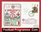 Manchester United Steve Coppell Autographed Signed FDC v St Etienne 1977