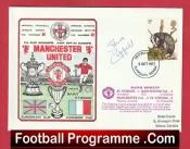 Manchester United Steve Coppell Autographed Signed FDC v St Etienne 1977