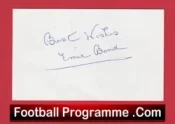 Manchester United Ernie Bond Autograph Signed Man Utd 1950 – 1952