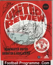 Manchester United v Brighton 2018 – FA Cup QF Multi Signed