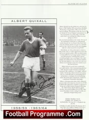 Manchester United Albert Quixall Signed Autographed Picture Man Utd