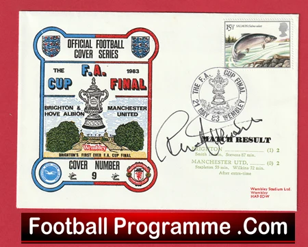 Manchester United Ron Atkinson Autographed Signed FDC FA Cup Final 1983 - Image 2