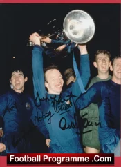 Manchester United Multi Signed Picture European Cup Winners 1968