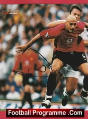 Manchester United Rio Ferdinand Signed Autograph Man Utd Footballer