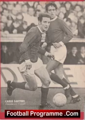 Manchester United Carlo Sartori Signed Autograph Man Utd 1960’s