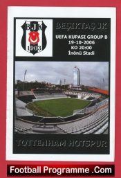 Besiktas BJK v Tottenham Hotspur 2006 – TWO Pirate Programmes Turkey