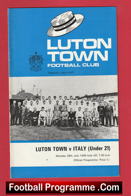 Luton Town v Italy 1969 - Italian Under 21 Italy Team - Image 2