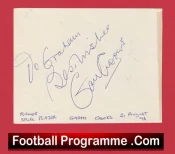 Tottenham Hotspur Garth Crooks Signed Autograph + John Robertson