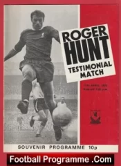 Roger Hunt Testimonial Benefit Match Liverpool 1972