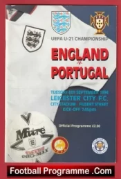 England v Portugal 1994 – Multi Signed Autographed U21 Portuguese
