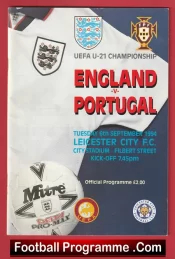 England v Portugal 1994 – Multi Signed Autographed U21 Portuguese