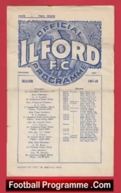 England v France 1948 – Amateur International at ilford