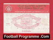 Manchester United v Chelsea 1992 – Match Ticket