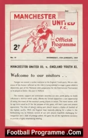 Manchester United v England 1964 – Youth Game at Old Trafford