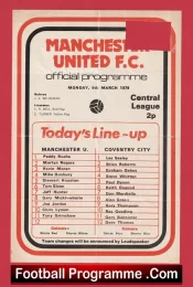 Manchester United v Coventry 1979 – Man Utd Reserves Joe Jordan