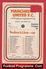 Manchester United v Preston 1979 – Man Utd Reserves Lou Macari