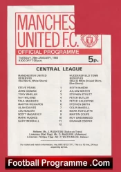 Manchester United v Huddersfield Town 1983 – Reserves Lou Macari