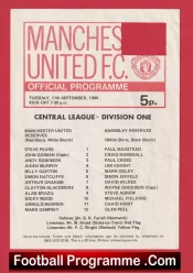 Manchester United v Barnsley 1984 – Reserves Clayton Blackmore