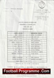 Leeds United v Manchester United 1994 – Reserves David Beckham