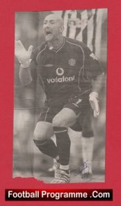 Manchester United Fabien Barthez Autographed Signed Picture