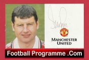 Manchester United Denis Irwin Autograph Signed Club Card