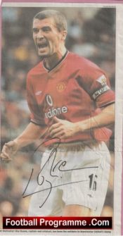 Manchester United Roy Keane Signed Autographed Picture + Ole