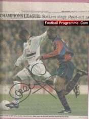 Manchester United Andy Cole Autographed Signed Picture
