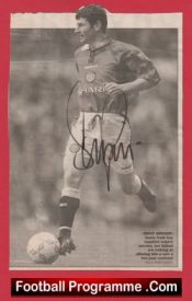Manchester United Denis Irwin Autograph Signed Picture