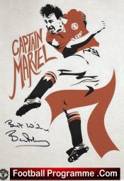 Manchester United Bryan Robson Autograph Signed Picture Man Utd