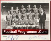 Manchester United Multi Signed Team Picture Man Utd 1964 – 1965