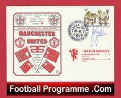 Manchester United Joe Jordan Autographed Signed FDC UEFA Cup 1980