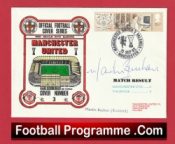Manchester United Martin Buchan Autographed Signed FDC UEFA Cup 1982