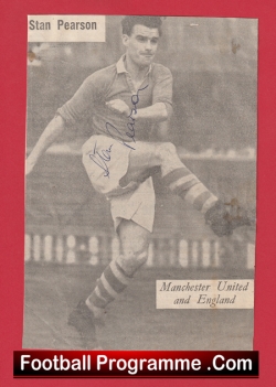  Manchester United Allenby Chilton Autograph Signed Picture Man Utd 1950s Football Programme .COM Football Programmes Memorabilia