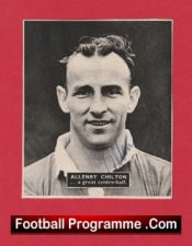 Manchester United Allenby Chilton Signed Autograph Man Utd 1950’s