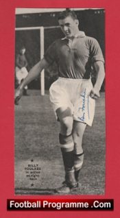 Manchester United Bill Foulkes Signed Autographed Man Utd