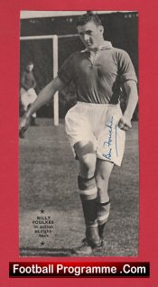 Manchester United Bill Foulkes Signed Autographed Man Utd