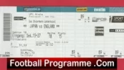 Japan v England 2010 – Football Match Ticket