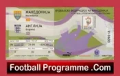 Macedonia v England 2006 – Football Match Ticket
