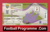 Macedonia v England 2006 – Football Match Ticket