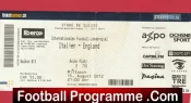 Italy v England 2012 – Football Match Ticket