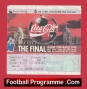 Middlesbrough v Chelsea 1998 – League Cup Final Ticket
