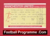 Manchester United v Leeds United 1991 – Semi Final Ticket