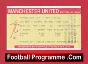 Manchester United v Leeds United 1991 – Semi Final Ticket