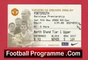 Manchester United v Portsmouth 2006 – Football Ticket