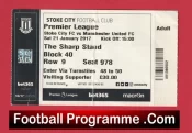 Stoke City v Manchester United 2017 – Football Ticket